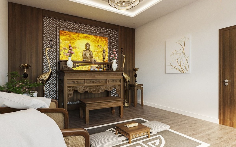 Chọn mẫu bàn thờ có chất liệu bền bỉ và sở hữu nét đẹp trang nhã