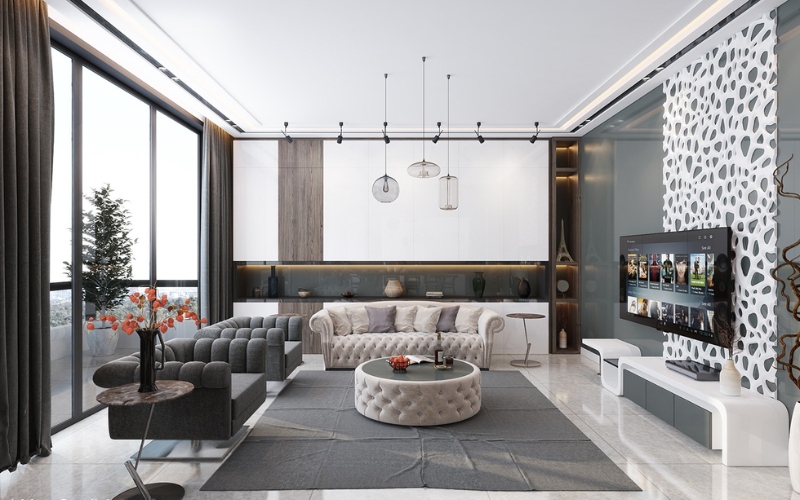 Nội thất căn hộ studio được chọn lọc kỹ càng với thiết kế tinh xảo