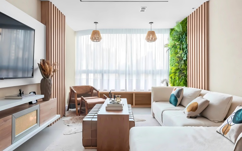 Thiết kế nội thất chung cư 77m2 mang đến không gian sống lý tưởng cho gia đình