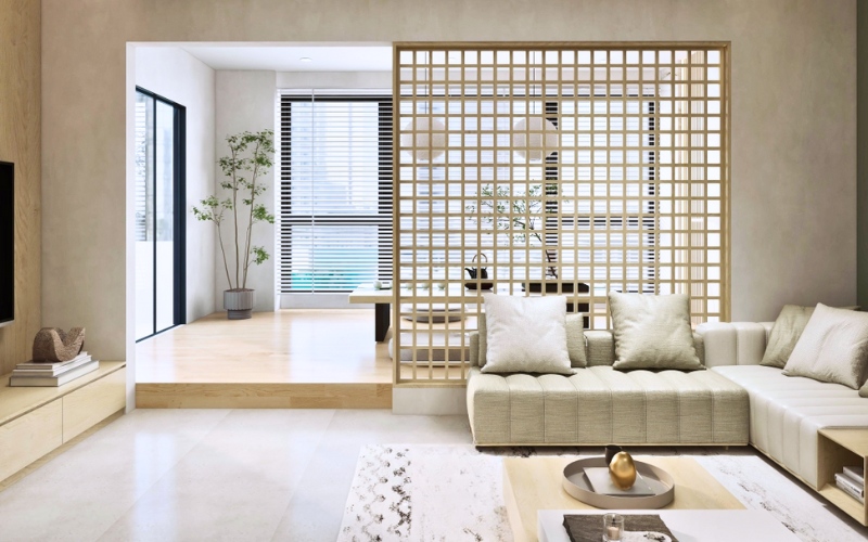 Căn hộ 80m2 mang hơi thở nhẹ nhàng với gỗ tự nhiên cùng chất liệu vải lanh
