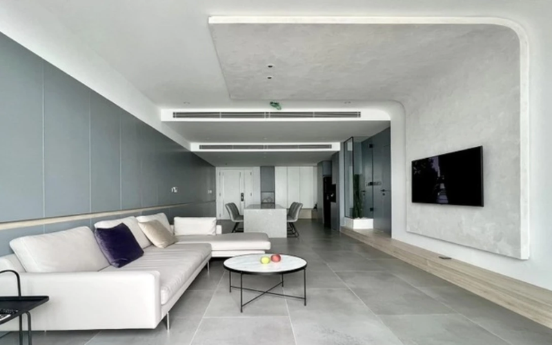 Phong cách Minimalism tinh giản, màu sáng trung tính, nội thất ít chi tiết tạo cảm giác thoáng đãng