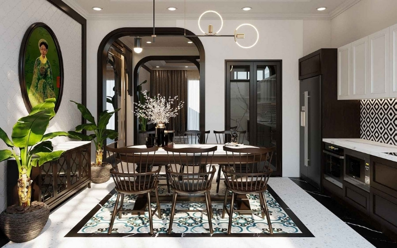 Indochine là phong cách thiết kế mang sự giao thoa văn hóa Á Đông và Tây Âu 