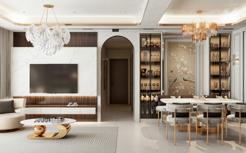 Phong cách Tân Cổ Điển là sự giao thoa hoàn hảo giữa vẻ đẹp cổ điển và hiện đại