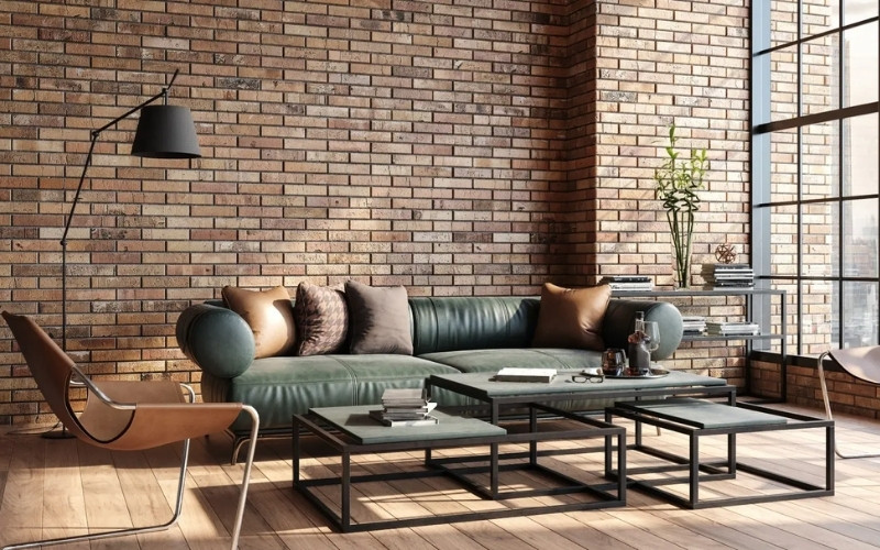 Phong cách này thể hiện cá tính phóng khoáng, tự do, rất phù hợp cho loft, studio, quán cà phê