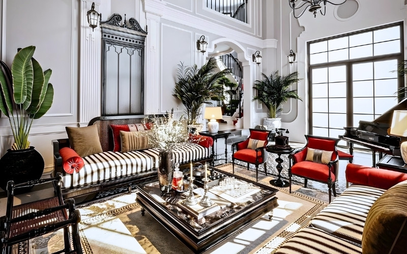 Sử dụng tối đa 3 loại họa tiết trong cùng một không gian theo tỷ lệ 50-30-20
