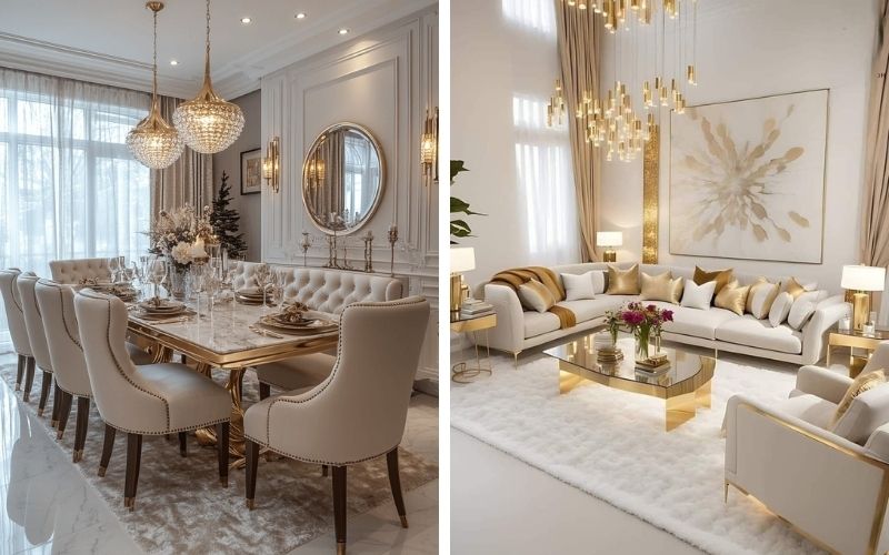 Phong cách Luxury trong thiết kế nội thất đại diện cho đỉnh cao của sự tinh tế và đẳng cấp