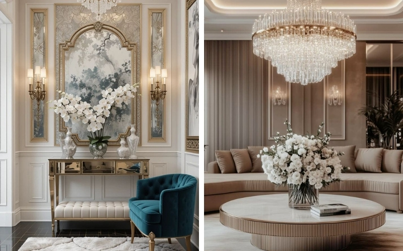 Màu sắc đặc trưng và cách phối màu tinh tế trong phong cách Luxury