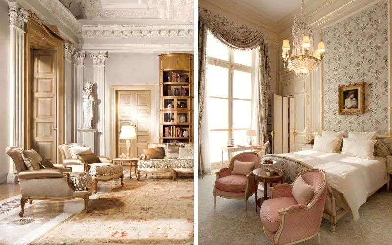 Phong cách tôn vinh giá trị truyền thống thông qua những vật liệu sang trọng và tính đối xứng