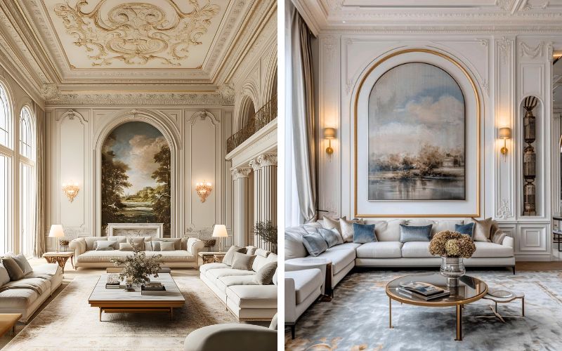 Những yếu tố cốt lõi của Classic như gỗ tự nhiên, nội thất mạ vàng, đường nét thanh lịch và bố cục đối xứng được giữ lại