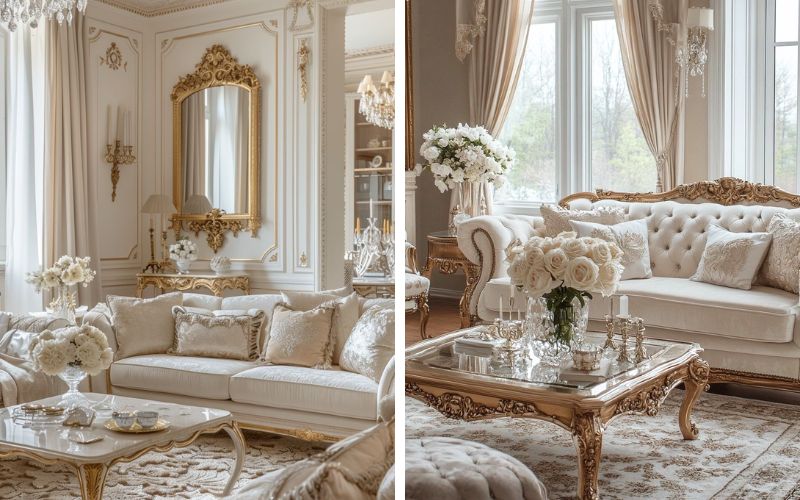 Màu sắc đặc trưng trong nội thất Classic thường dựa trên những gam trung tính và ấm áp